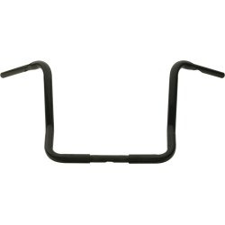 Santee 14 Dresser Ape Hanger Handlebar 3-Hole Black Powder Coated 1 1/4" Throttle By Wire