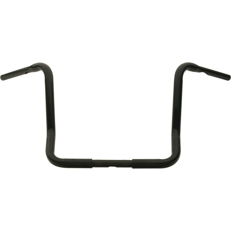 Santee 14 Dresser Ape Hanger Handlebar 3-Hole Black Powder Coated 1 1/4" Throttle By Wire