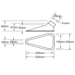 Luftindfring 51 el.  63 mm