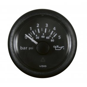 VDO Viewline Olietryks mler 0-5 bar 52mm