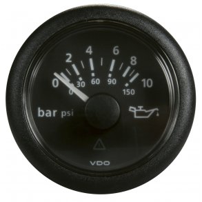 VDO Viewline Olietryksmler 0-10 Bar 52mm