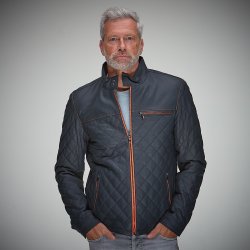 Belrose contrast navy-orange lder jakke