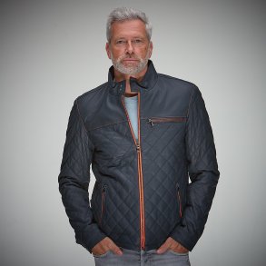 Belrose contrast navy-orange lder jakke