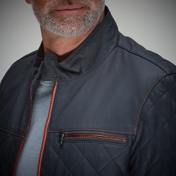 Belrose contrast navy-orange lder jakke