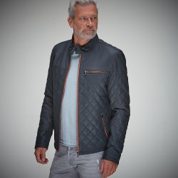 Belrose contrast navy-orange lder jakke