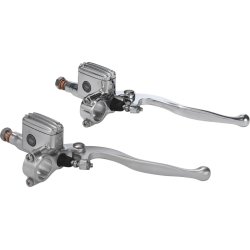 Classic Brake Master Cylinder Kit Aluminium Polished 14 mm 1" Single Disc Dual Disc