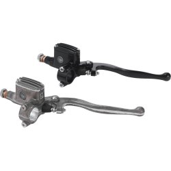 Classic Brake Master Cylinder Kit Aluminium Raw 14 mm 1" Dual Disc