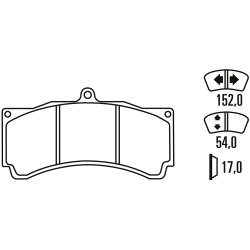 Ferodo bremseklodser DS 2500 (Foraksel)