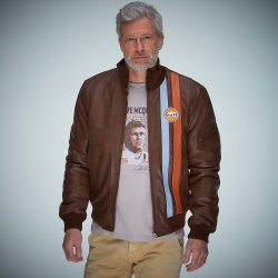 Gulf Stripe Blouson Choco Jakke