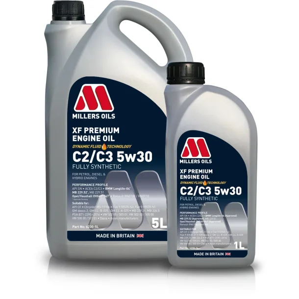 Millers Oils motorolie XF Premium C2/C3 5W30