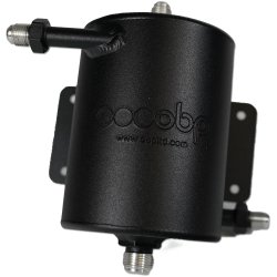 OBP Aluminium Benzin Swirl Pot med JIC/AN tilslutning, 1L (Hngende)