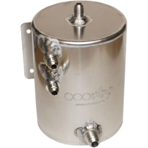 OBP Aluminium Benzin Swirl Pot med JIC/AN tilslutning, 2L (Hngende)