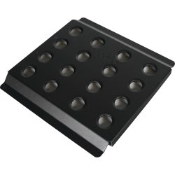 OBP fodsttte i aluminium, flad