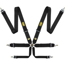 OMP 6-punktssele 3" skulderrem, 3" hoftesele