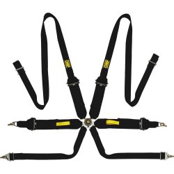 OMP 6-punktssele 3"/2" skulderrem, 2" hoftesele, Pull-up