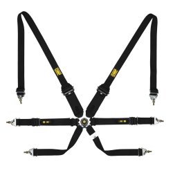 OMP 6-punkts sele 3"/2" skulderrem 2" hoftesele (Pull-Up/Pull-Down)