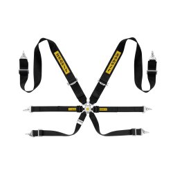 Sabelt 6-punkts H-sele til turbiler og rally, Steel series