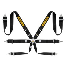  Sabelt 6-punkts H-sele til turbiler og rally, Steel series