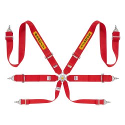  Sabelt 6-punkts H-sele til turbiler og rally, Steel series