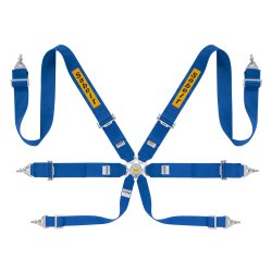  Sabelt 6-punkts H-sele til turbiler og rally, Steel series