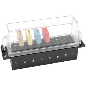 Sikringliste med lg, 8-fold