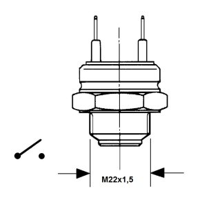 Termoafbryder M22x1,5
