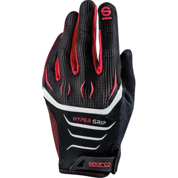 Sparco Hypergrip Gaming handske, Str. 8 Sort/R�d