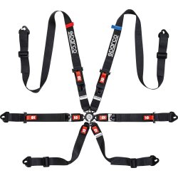 Sparco 3" skulder- og 2" hoftesele med skridtstrop