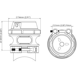 Turbosmart GEN-V Universal Blow Off Ventil