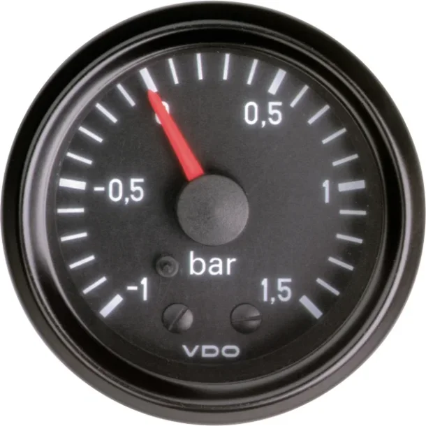 VDO Cockpit International turbotrykm�ler -1,0 til +1,5 bar (�52)