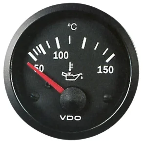 VDO Cockpit Vision Olietermometer , elektrisk, 50 �C - 150 �C, � 52 mm