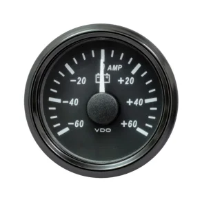 VDO SingleViu Amperemeter 60A, M�leomr�de p� -60A til +60A