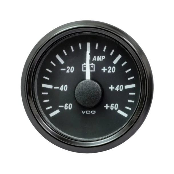 VDO SingleViu Amperemeter 60A, M�leomr�de p� -60A til +60A