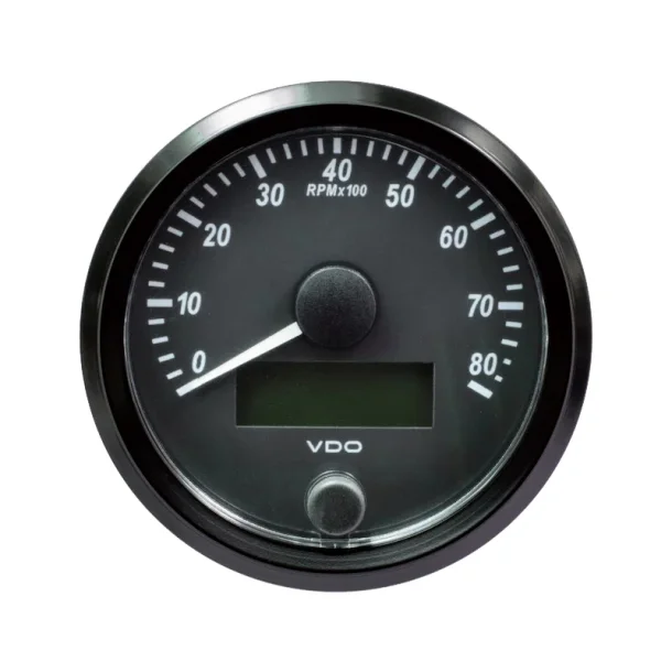 VDO SingleViu omdrejningst�ller, M�leomr�de p� 0-8.000 omdr./min.