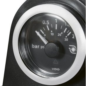 VDO Viewline Hvid ring rundkant 52mm