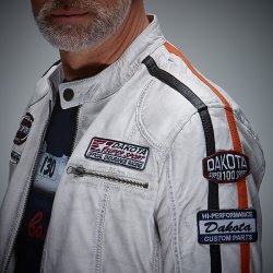 Vintage Racing Offwhite Jakke