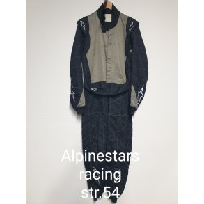 Alpinestars Racing kredragt, Str 54 Sort/Gr (DEMO)