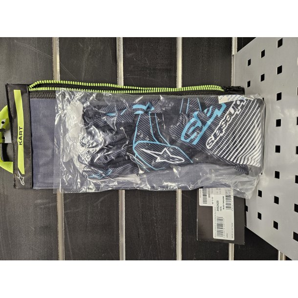 Alpinestars Tech-1 K Race v2 Carbon handsker, Str. S Sort/Turkise