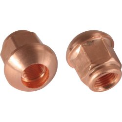  Hjulmtrik i stl, kobberbelagt, M14x1,5, L= 26