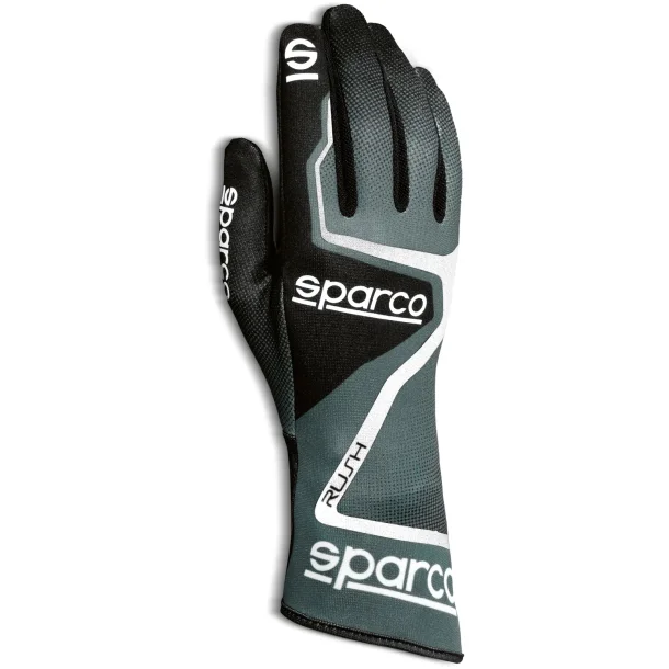 Sparco Rush karthandske, Str.8 Gr�/Hvid