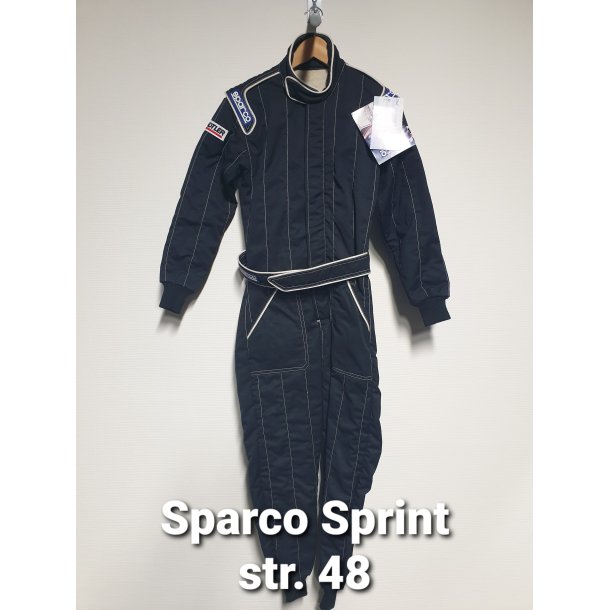 Sparco Sprint kredragt, Str 48 Sort