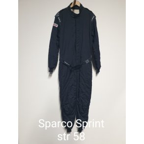 Sparco Sprint kredragt, Str 58 Sort