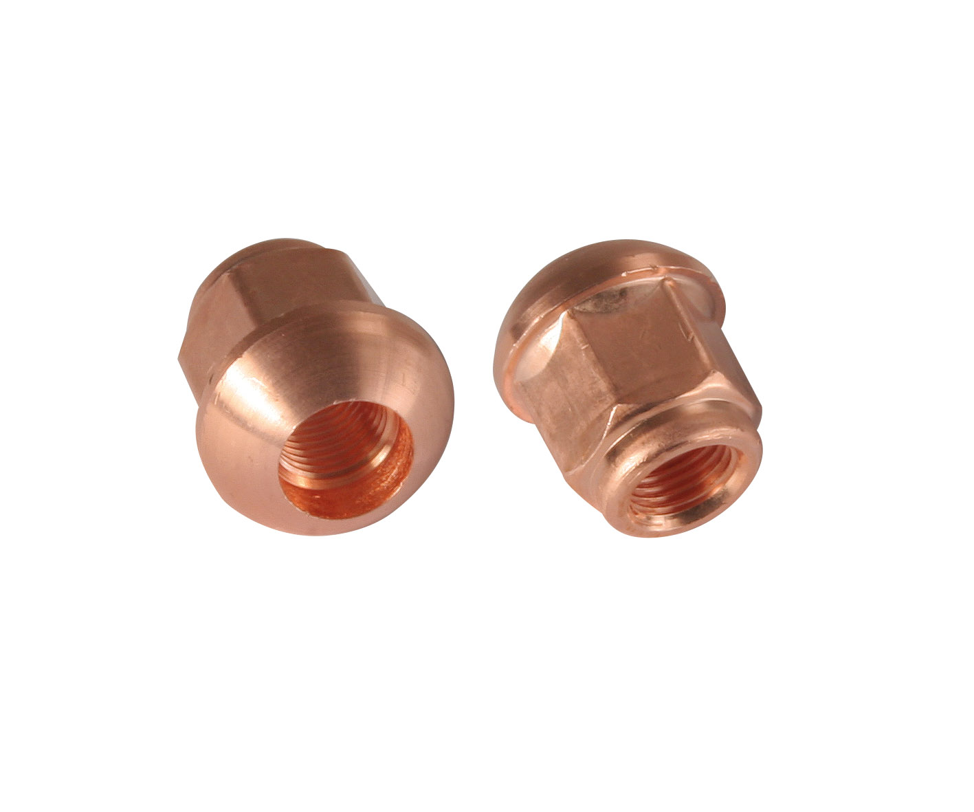 Specielle hjulmøtrikker i stål (kobberbelagt)